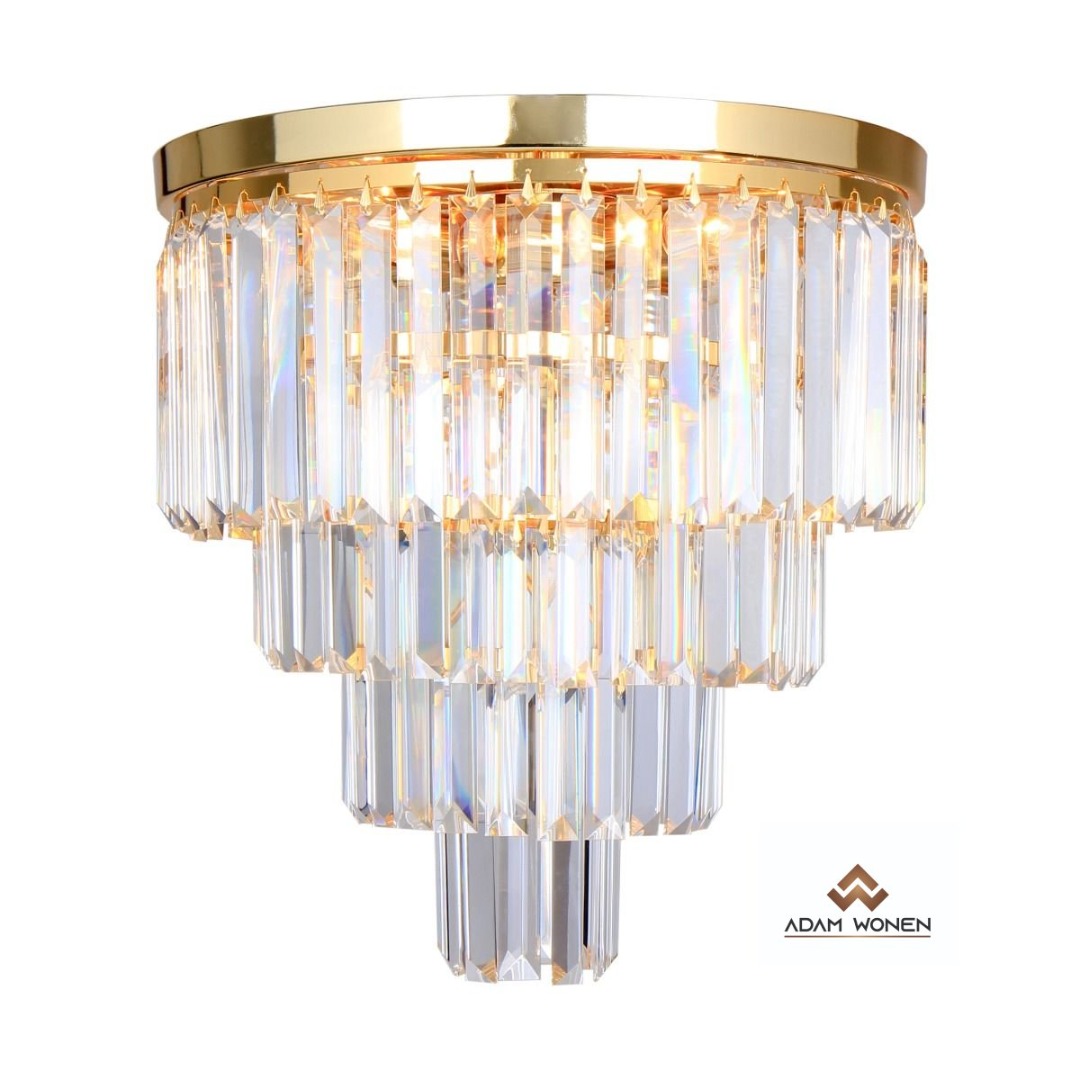 snelheid Heerlijk Tektonisch Plafond lamp Crown gold - BazaarTanger